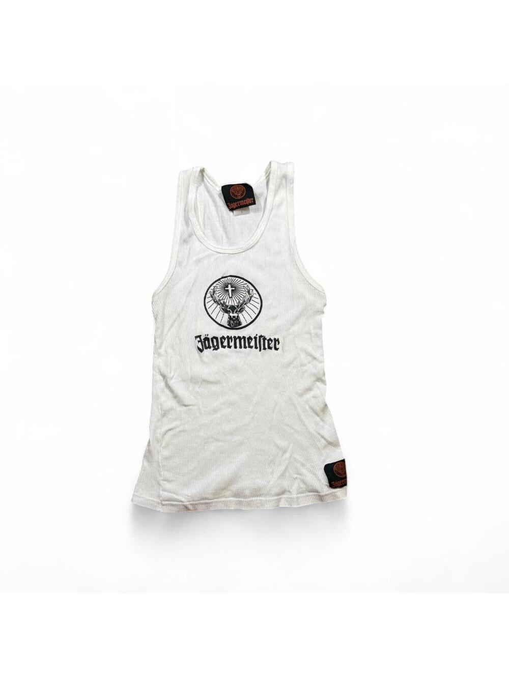 Vintage Jagermeister white tank top